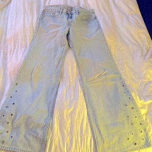 Vintage early 2000’s Levis’s 574 wide leg riveted pants